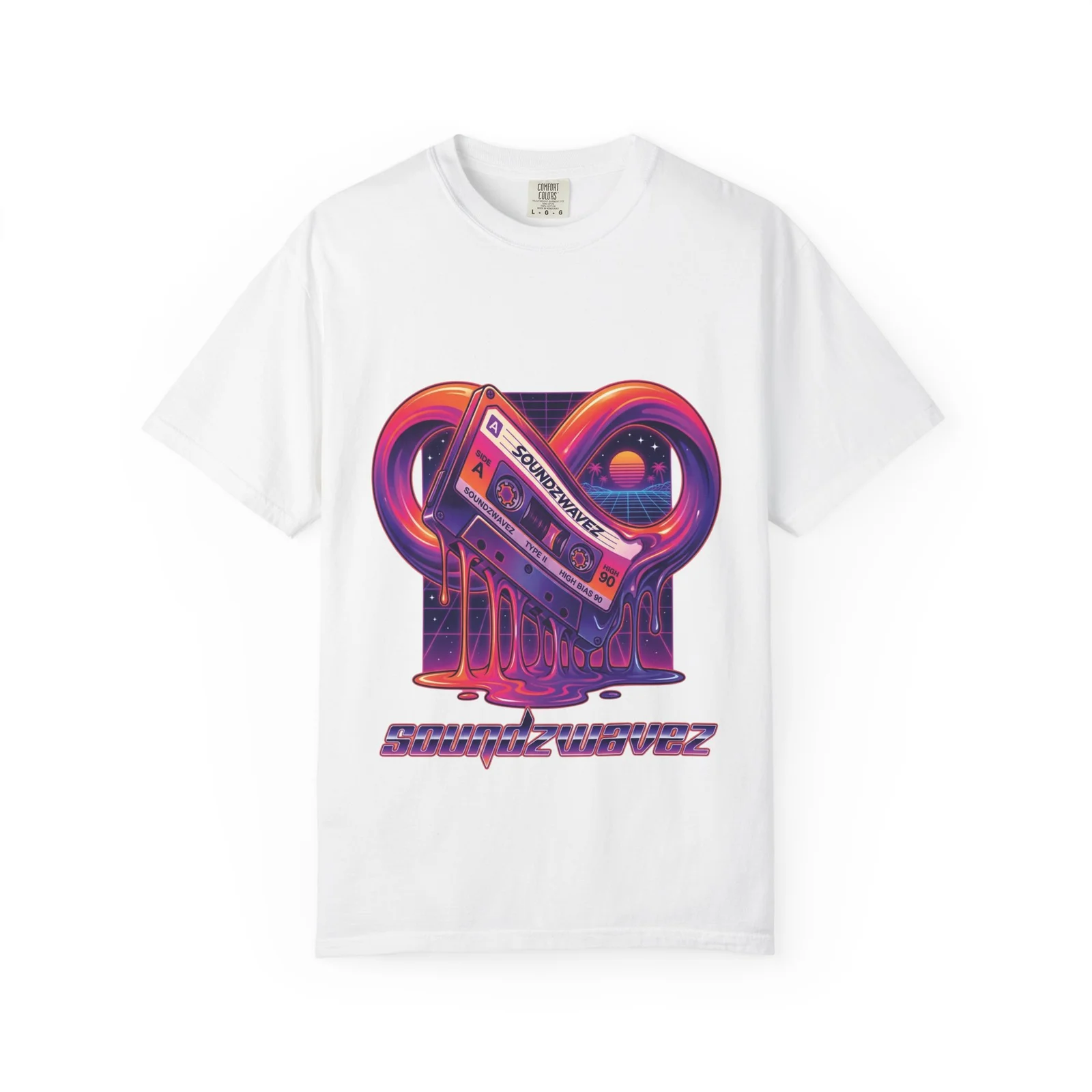 SoundzWavez Headphones Music Graphic T-Shirt