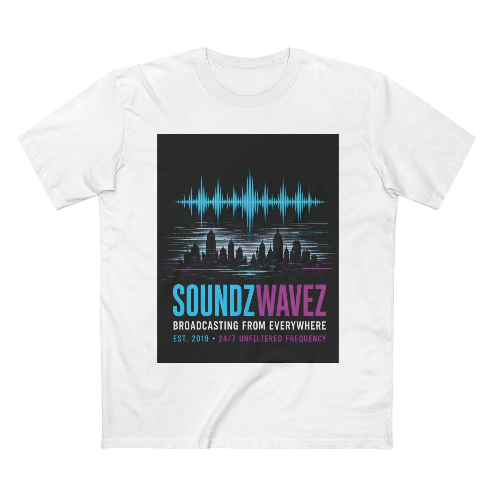 Soundz Wavez Broadcasting Graphic T-Shirt